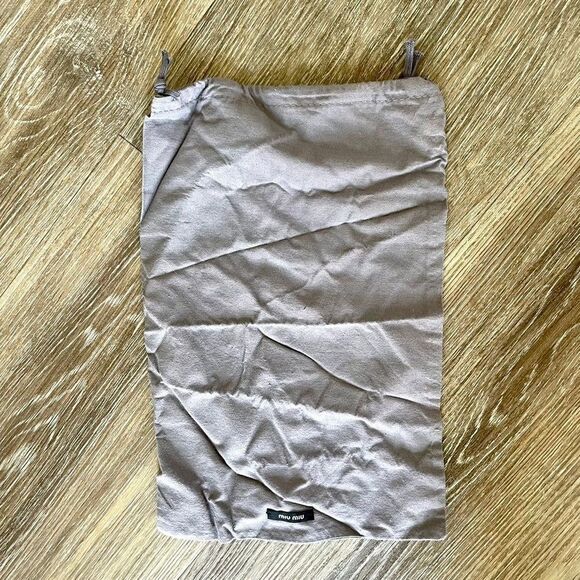 Miu miu small grey drawstring dust bag - Picture 3 of 6